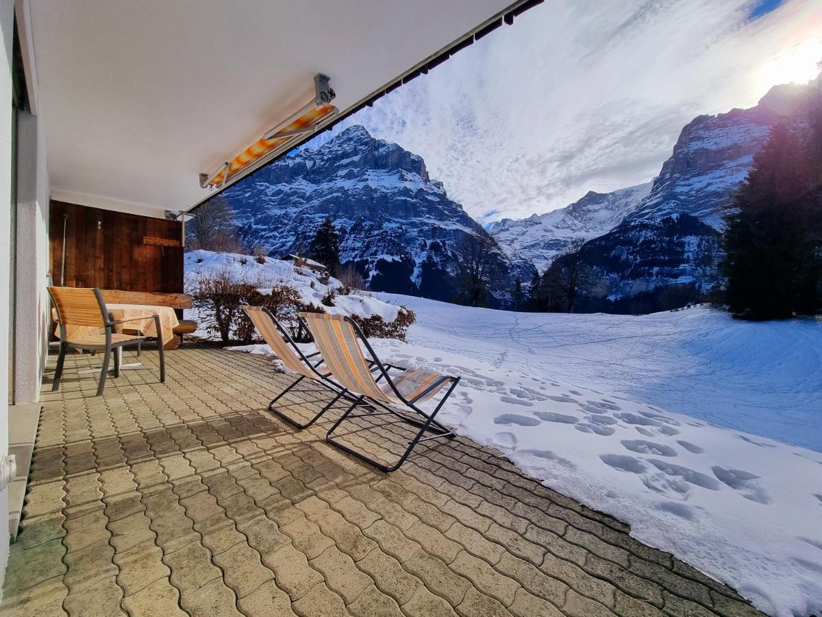 Mom - Alpine Boutique Apartments, Grindelwald Gletscher, Eiger View Terrace Studio Екстер'єр фото